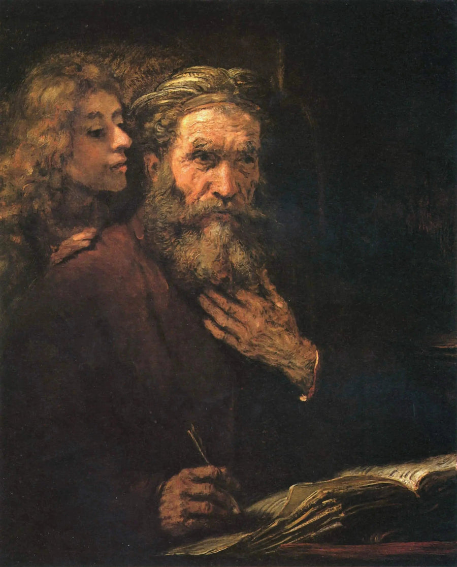 Sankt Matteus og engelen - Rembrandt