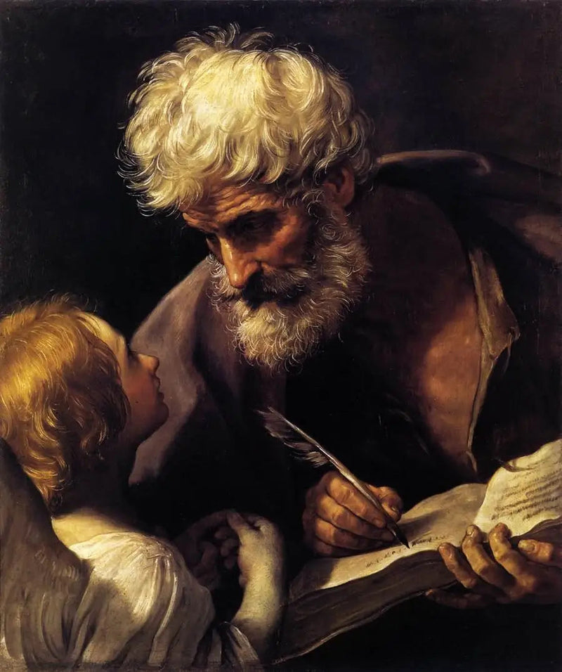 Saint Matthäus og Engelen - Guido Reni