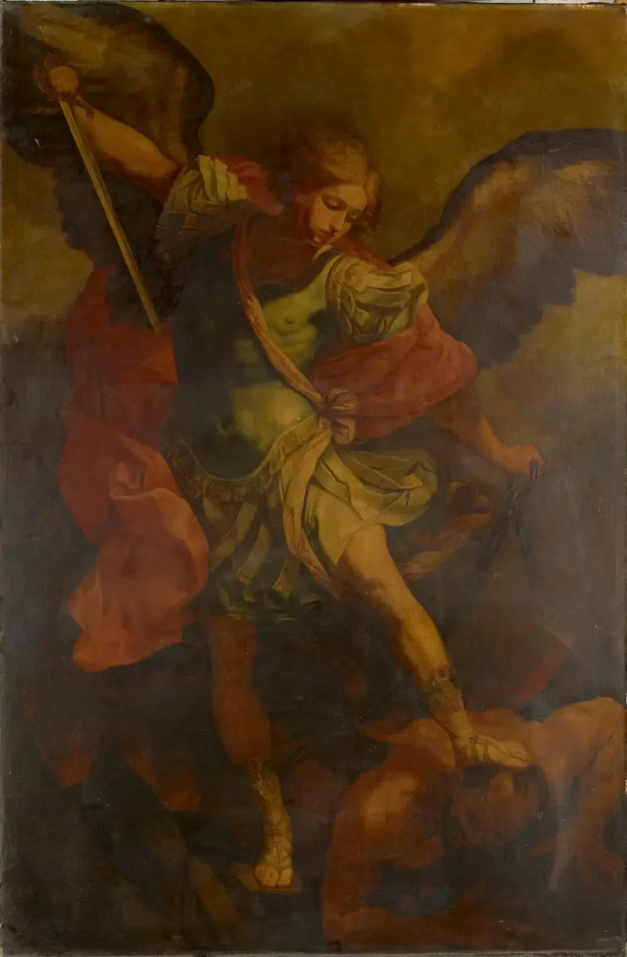 Saint Michel erobreren dragen - Joshua Reynolds