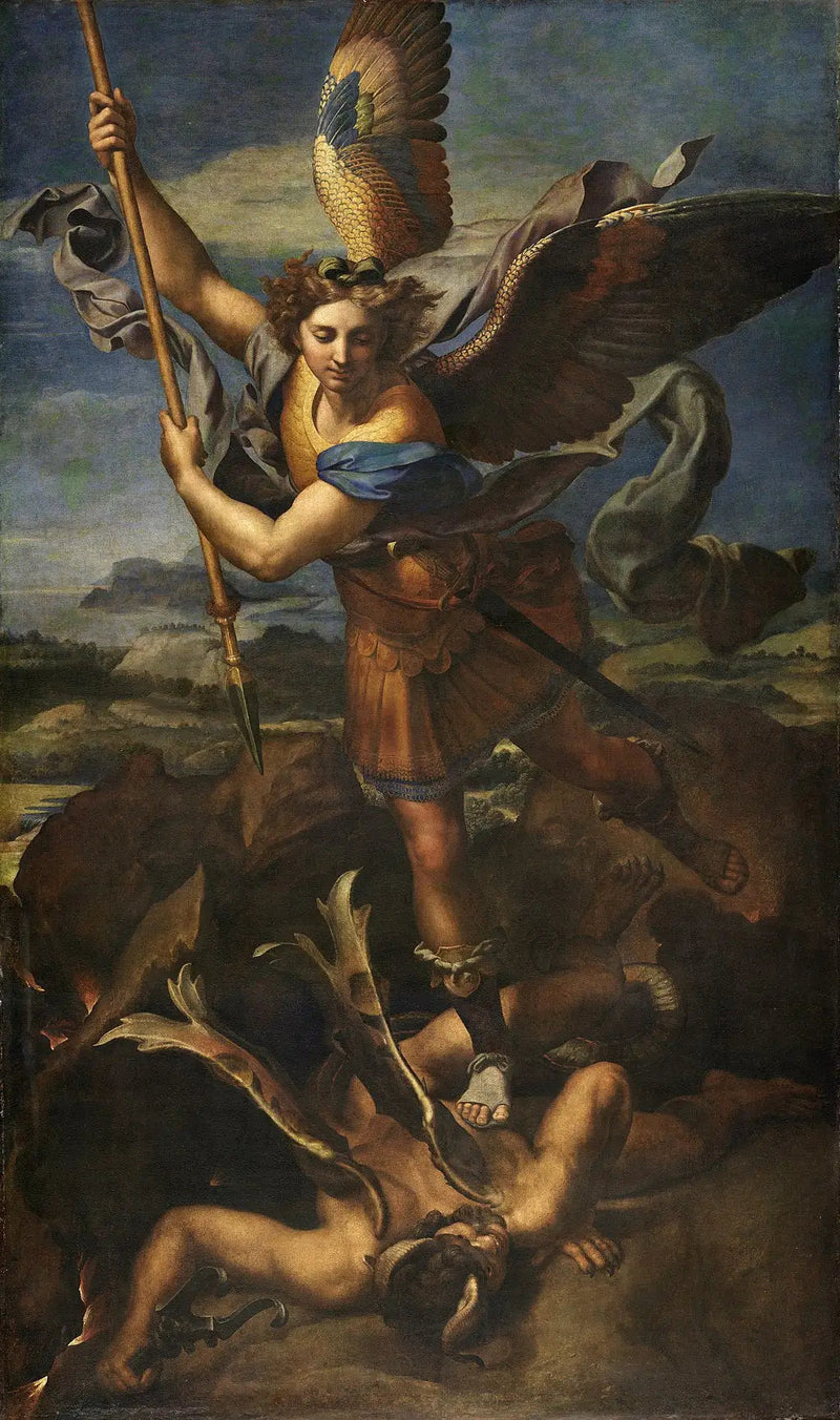 Sankt Mikael som overvinne demonene - Raphael Sanzio