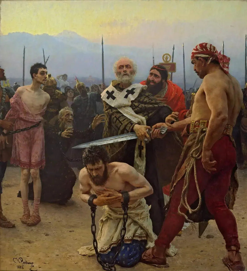 Saint Nicolas som stopper bøddelen - Ilya Repin