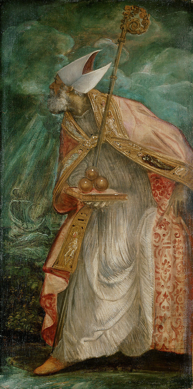 Sankt Nikolaus av Bari - Jacopo Tintoretto