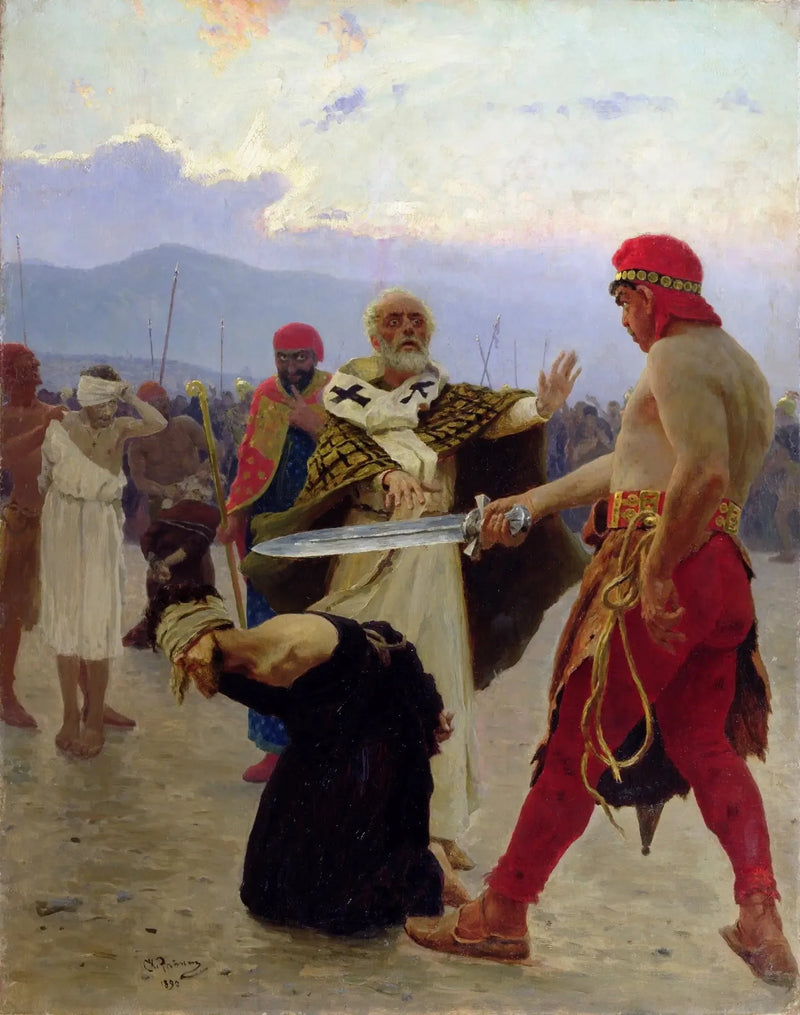 Saint Nicolas de Myre redder tre uskyldige fra døden - Ilya Repin