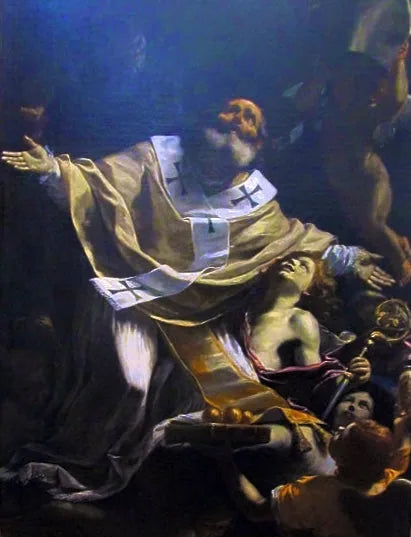 Saint Nicolas i ekstase - Mattia Preti