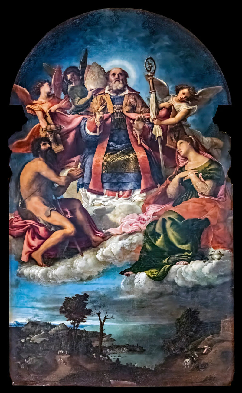Saint Nicolas i herlighet - Lorenzo Lotto