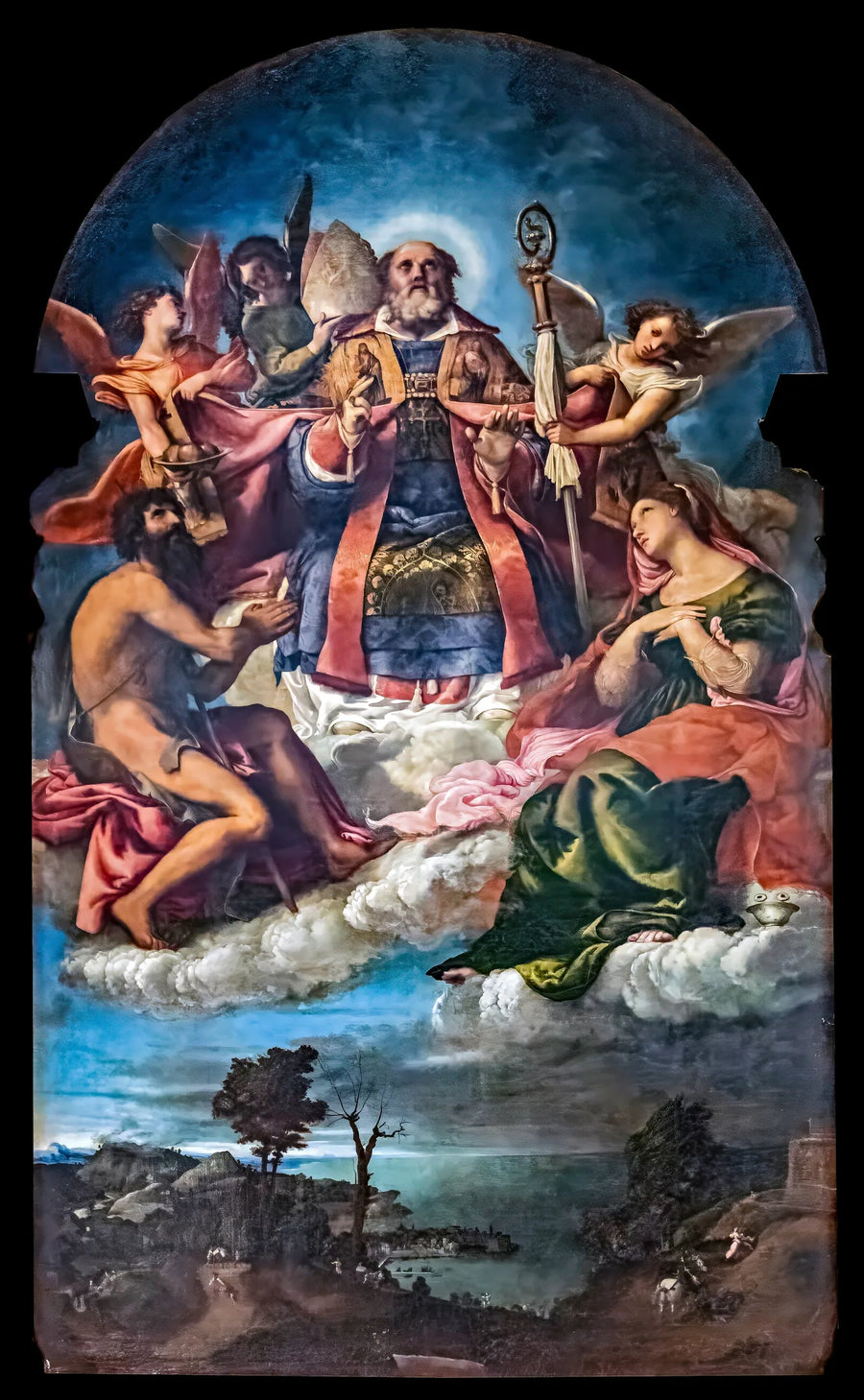 Saint Nicolas i herlighet - Lorenzo Lotto