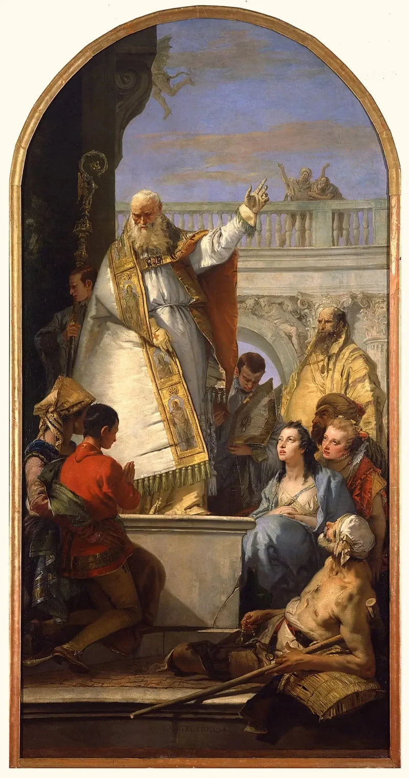 Saint Patrick, Irlands biskop - Giovanni Battista Tiepolo