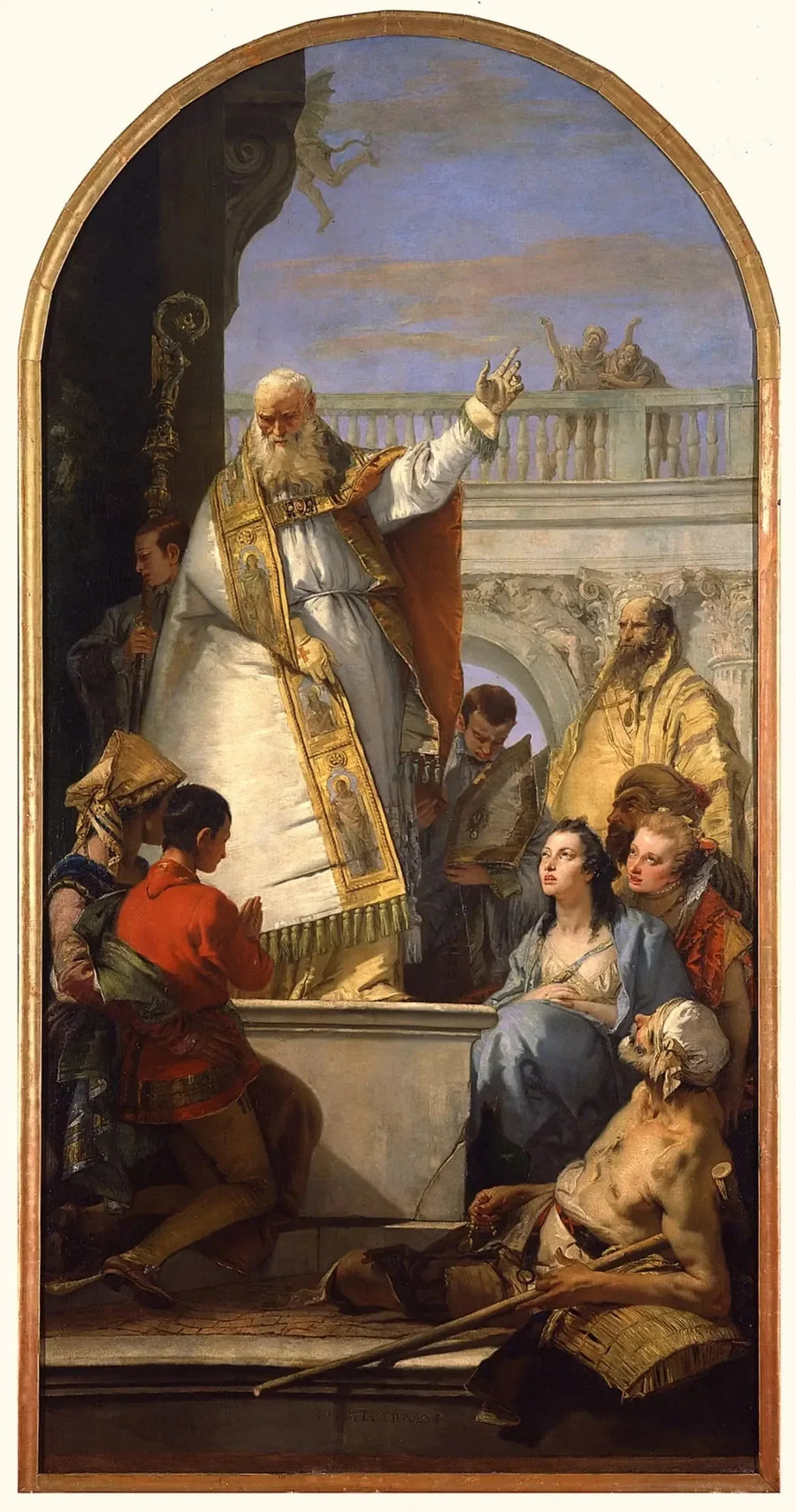 Saint Patrick, Irlands biskop - Giovanni Battista Tiepolo