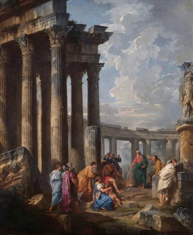 Saint Paul på Malta som fanger slangen - Giovanni Paolo Panini

Source:
Saint Paul à Malte saisissant la vipère - Giovanni Paolo Panini