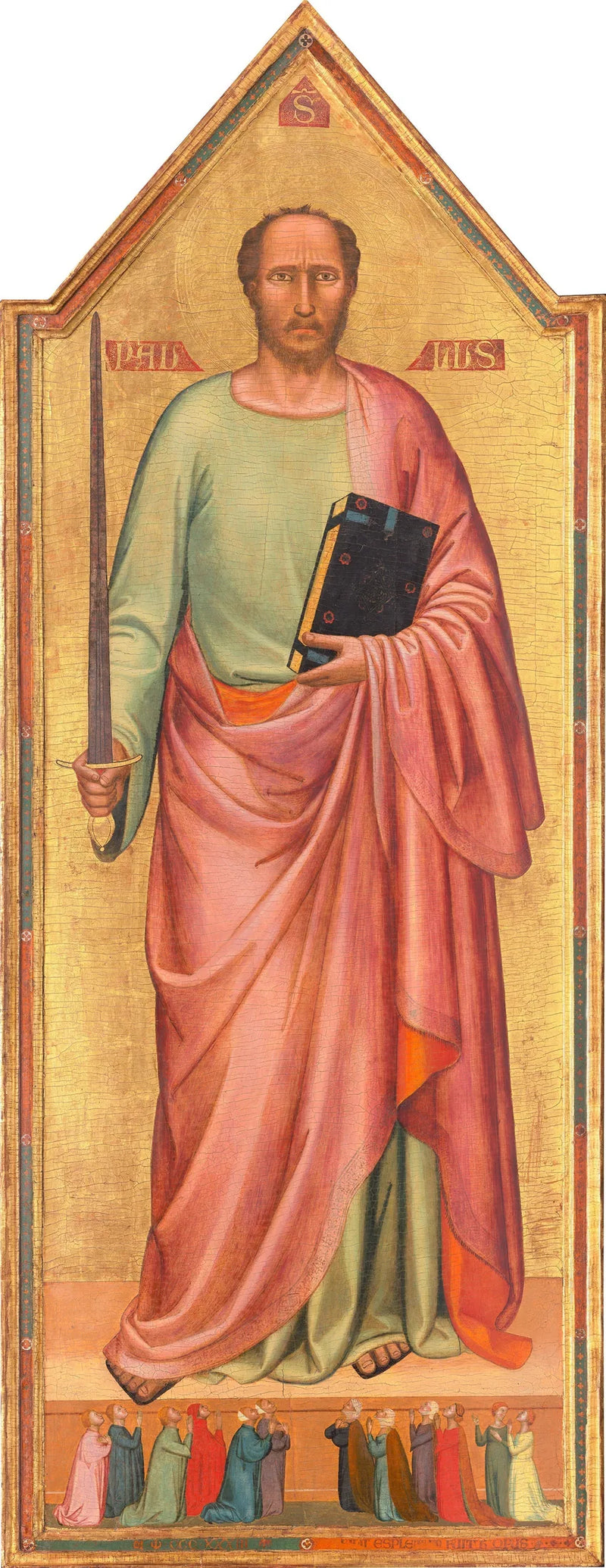 Saint Paul og en gruppe troende - Bernardo Daddi