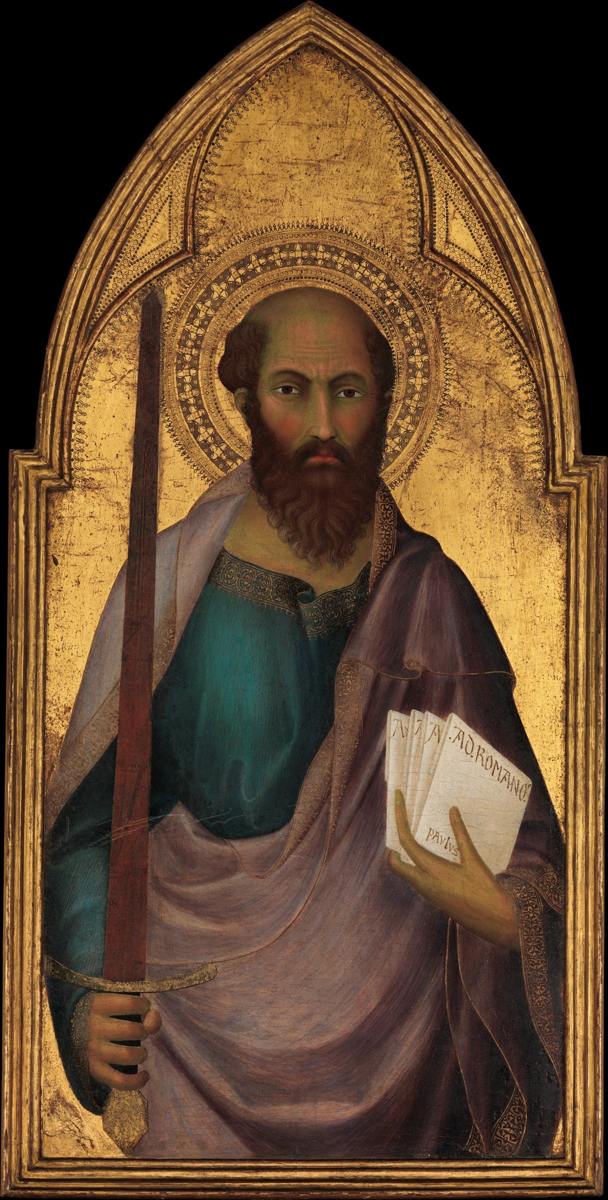 Saint Paul - Lippo Memmi image 1 reproduction artisanale de tableau
