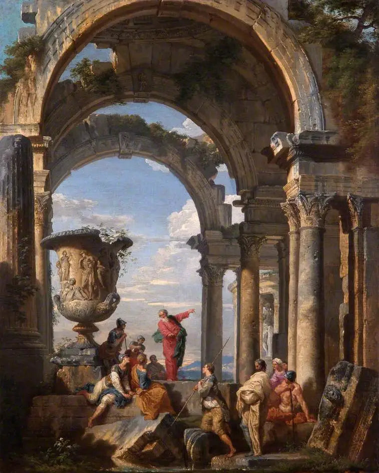 Saint Paul forkynner i Athen - Giovanni Paolo Panini

Source:
Saint Paul prêchant à Athènes - Giovanni Paolo Panini