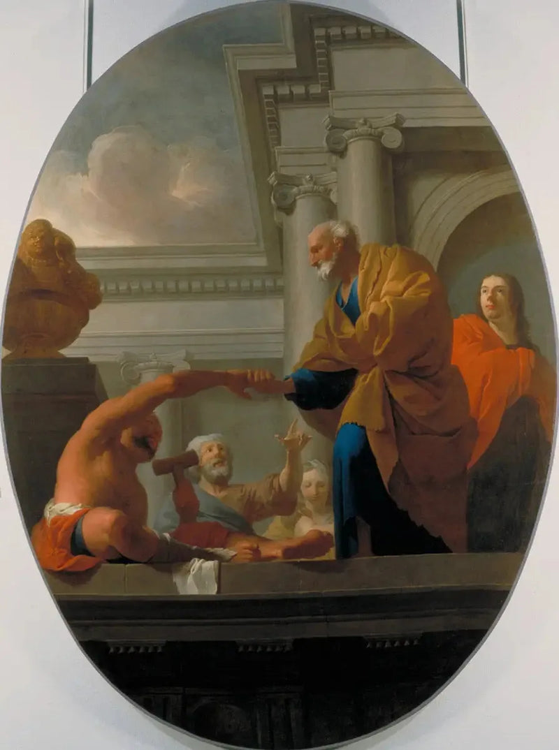 Saint Pierre helbredende en lammet - Pierre Subleyras