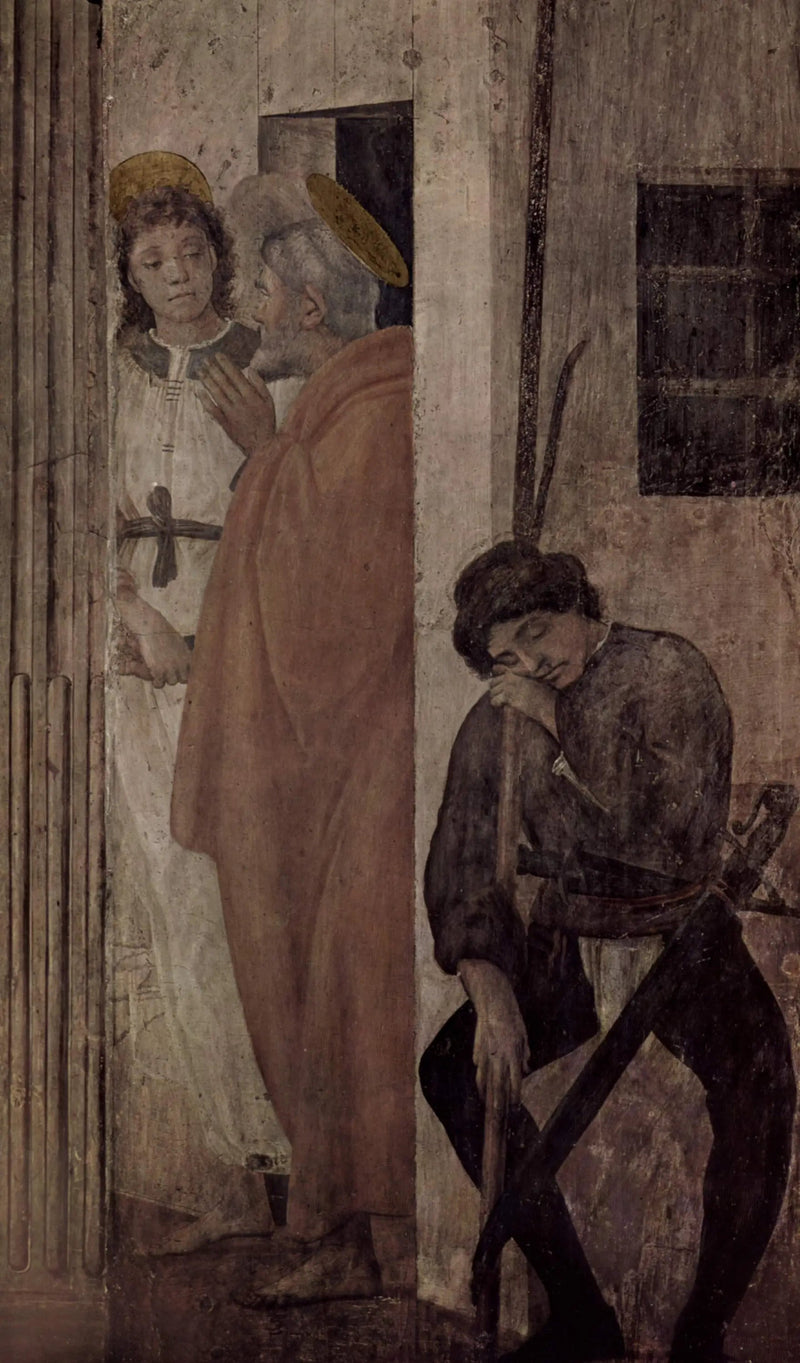 Saint Pierre løslatt fra fengsel - Filippino Lippi