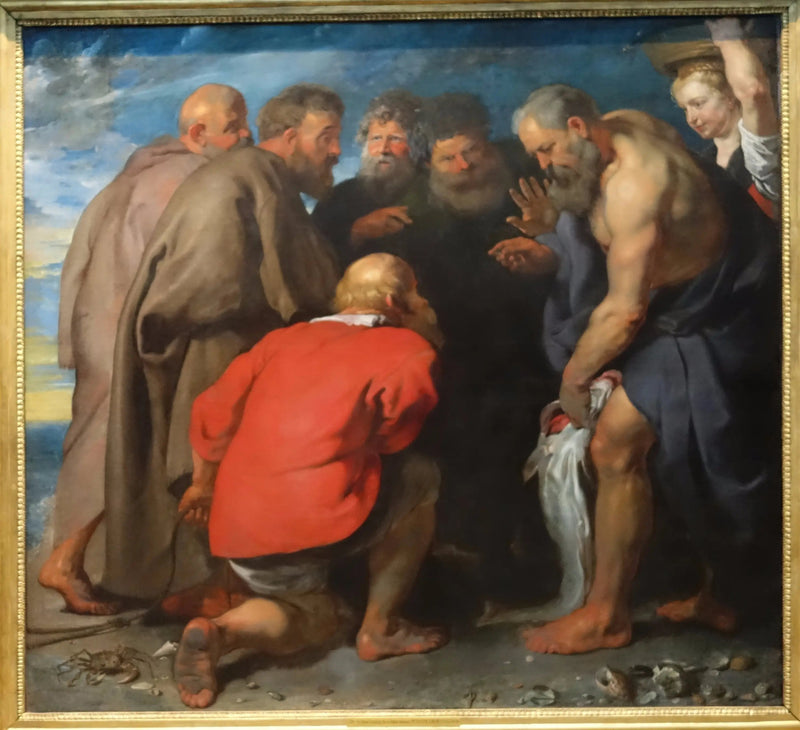 Saint Pierre som mottar skatten - Peter Paul Rubens