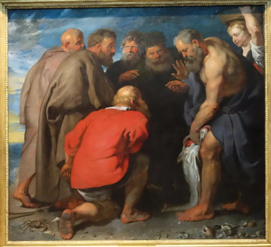 Saint Pierre som mottar skatten - Peter Paul Rubens