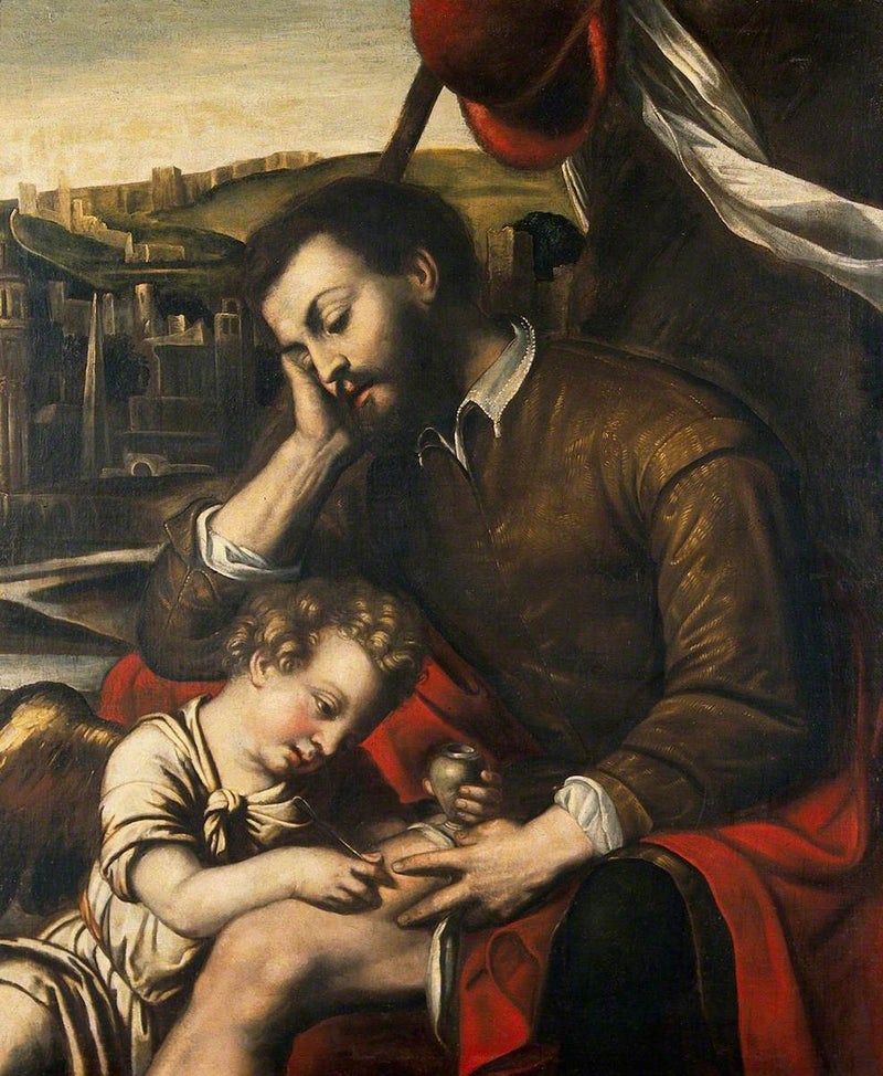 Saint Roch og Engelen - Alessandro Bonvicino