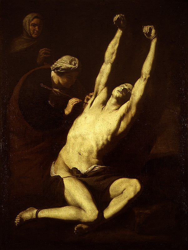 Saint Sebastian assistert av Saint Irene - Jusepe de Ribera