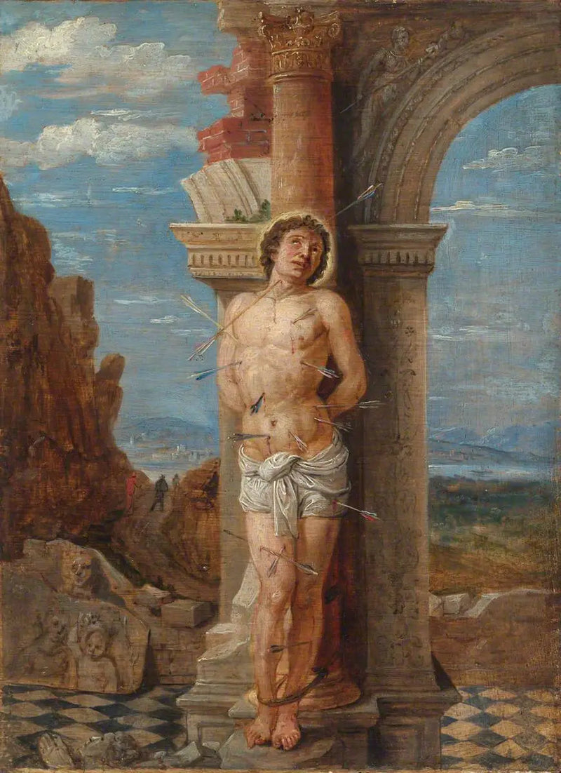 Sankt Sebastian (etter Andrea Mantegna) - David Teniers den Yngre

Source:
Saint Sébastien (d'après Andrea Mantegna) - David Teniers le Jeune