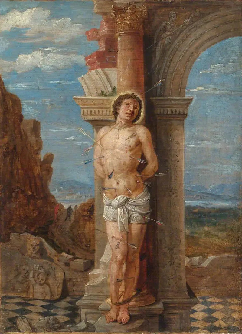 Sankt Sebastian (etter Andrea Mantegna) - David Teniers den Yngre

Source:
Saint Sébastien (d'après Andrea Mantegna) - David Teniers le Jeune