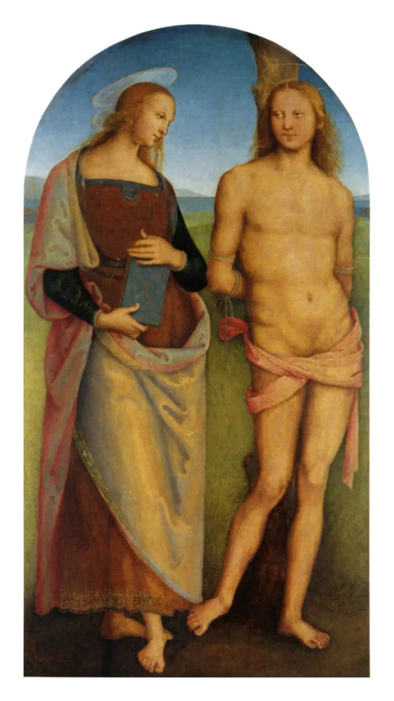 Saint Sebastian og Saint Apollonia - Pietro Perugino
