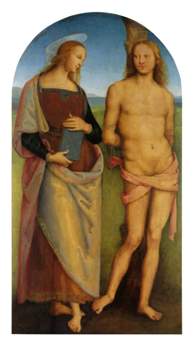 Saint Sebastian og Saint Apollonia - Pietro Perugino