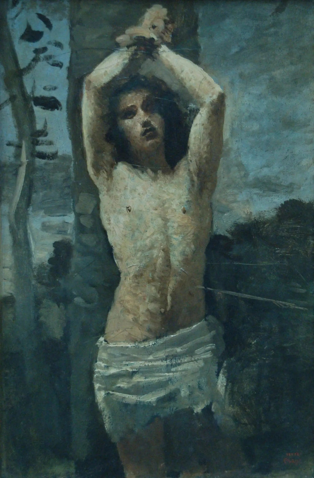 Saint Sébastien - Jean-Baptiste Camille Corot image 1 copie peinte à la main à l’huile