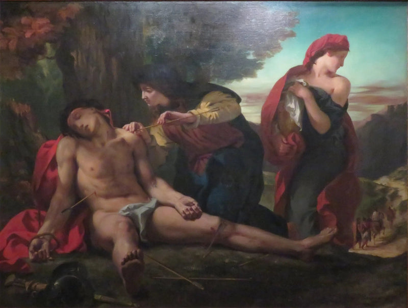 Sankt Sebastian reddet av de hellige kvinner - Eugène Delacroix