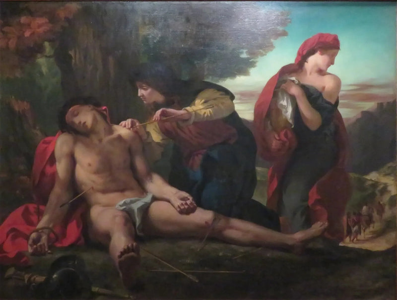 Sankt Sebastian reddet av de hellige kvinner - Eugène Delacroix