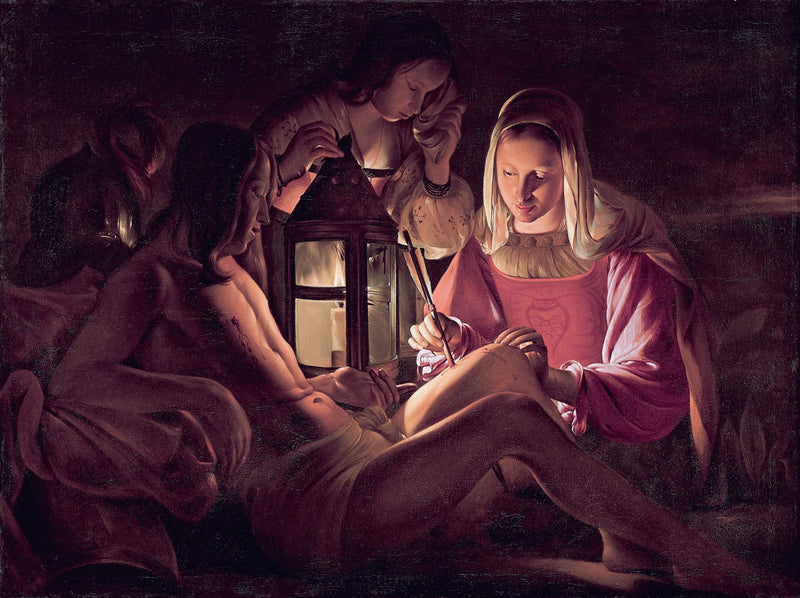 Saint Sebastian pleiet av Irène - Georges de La Tour