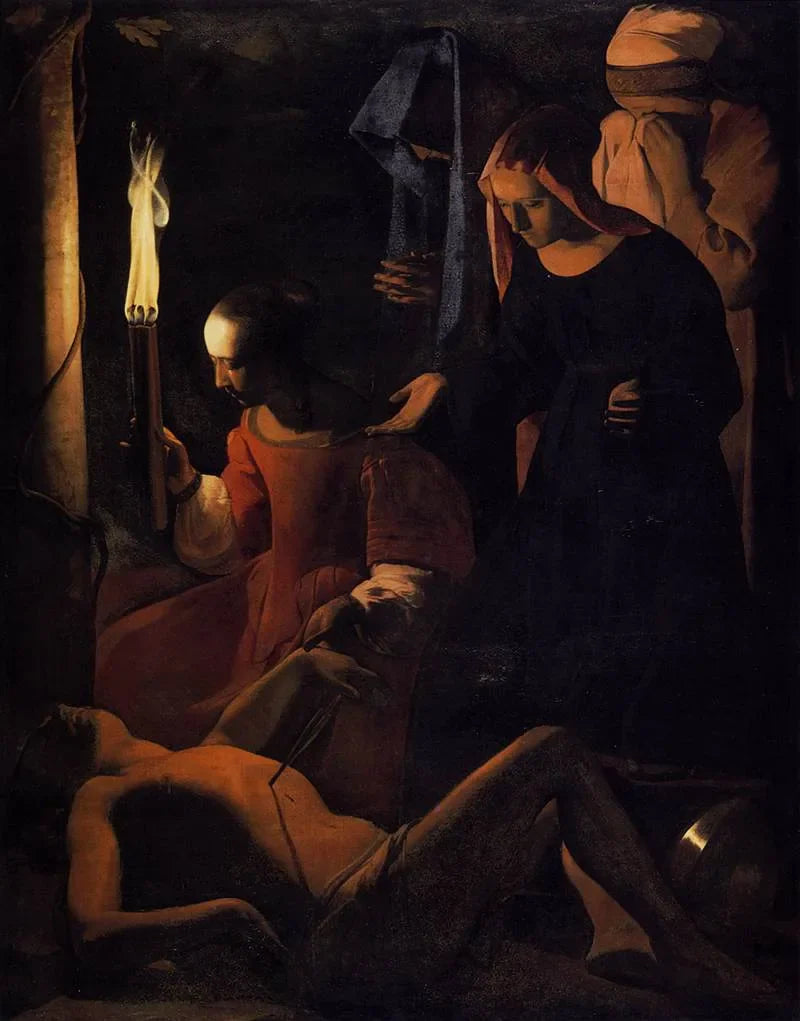 Saint Sebastian behandlet av Irène - Georges de La Tour