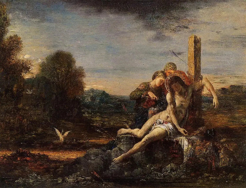 Saint Sebastian pleiet av de hellige kvinnene - Gustave Moreau