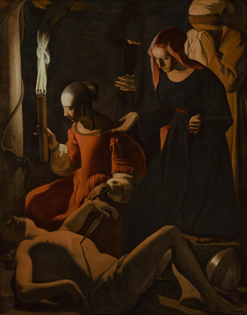 Saint Sebastian pleiet av helgen Irene - Georges de La Tour