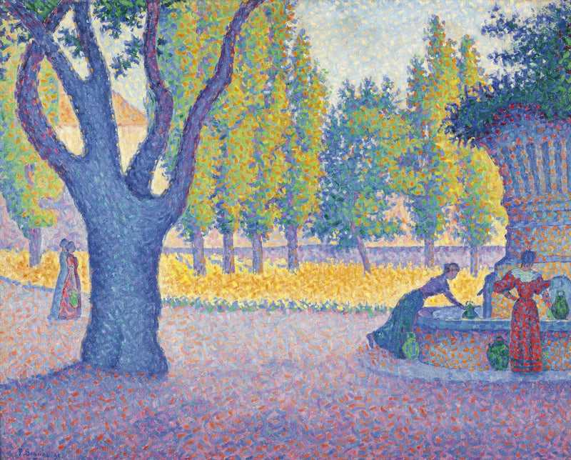 Saint-Tropez, fontene des Lices - Paul Signac