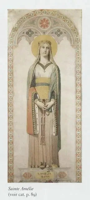 Sainte Amélie, dronning av Ungarn - Jean-Auguste-Dominique Ingres