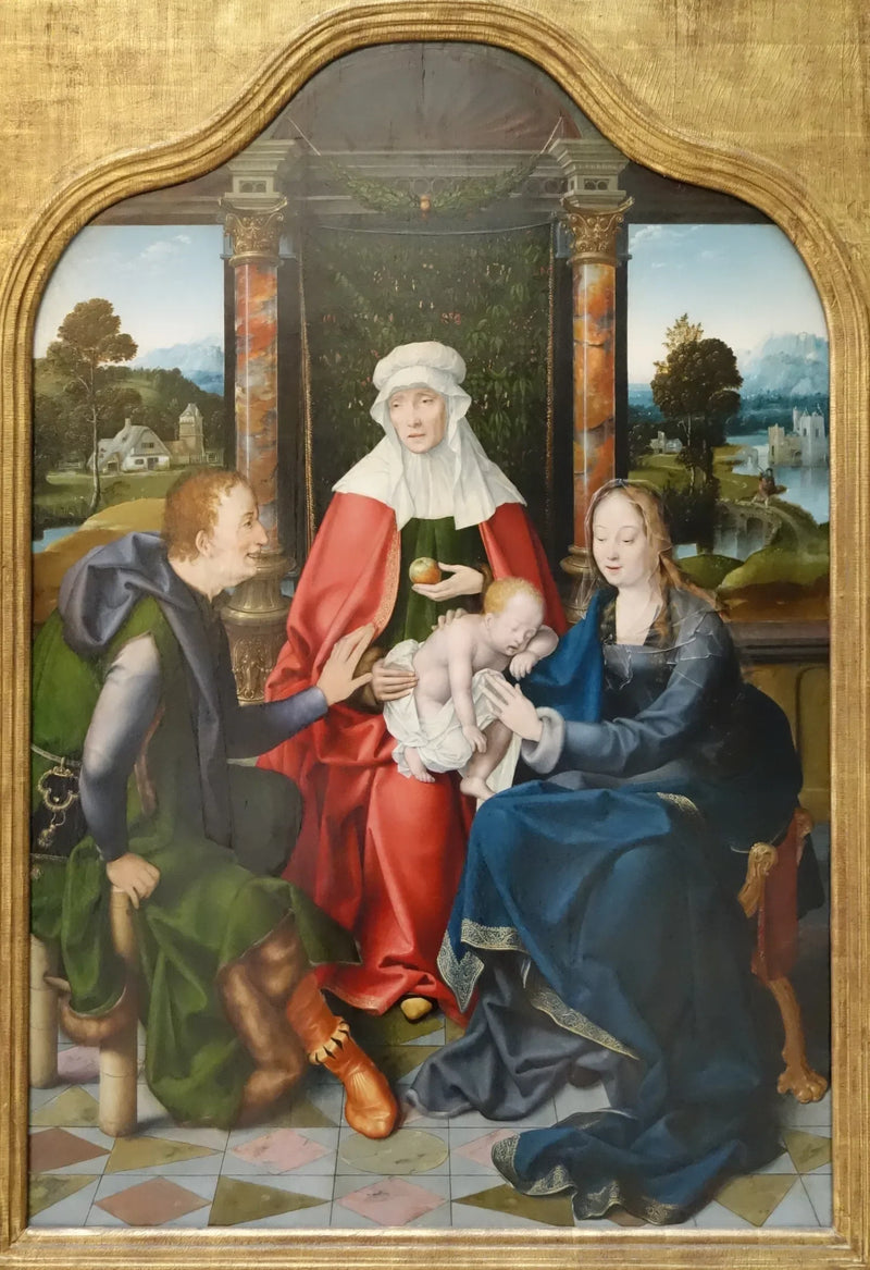 Sainte Anne Trinitaire og Saint Joachim - Joos van Cleve