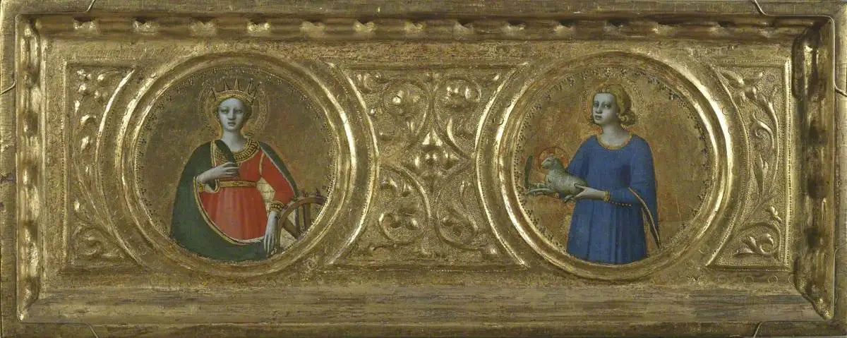 Sainte Catherine d’Alexandrie et sainte Agnès (prédelle panneau de droite) - Fra Angelico - Alpha Reproduction