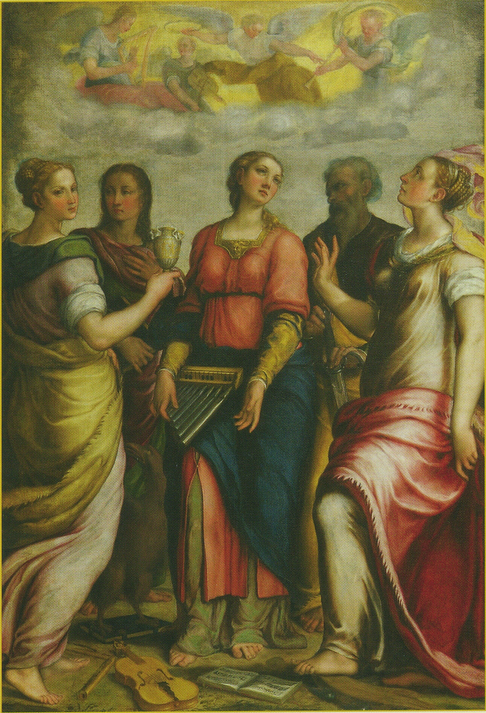Sainte Cécile et saint - Federico Barroci image 1 reproduction artisanale de tableau