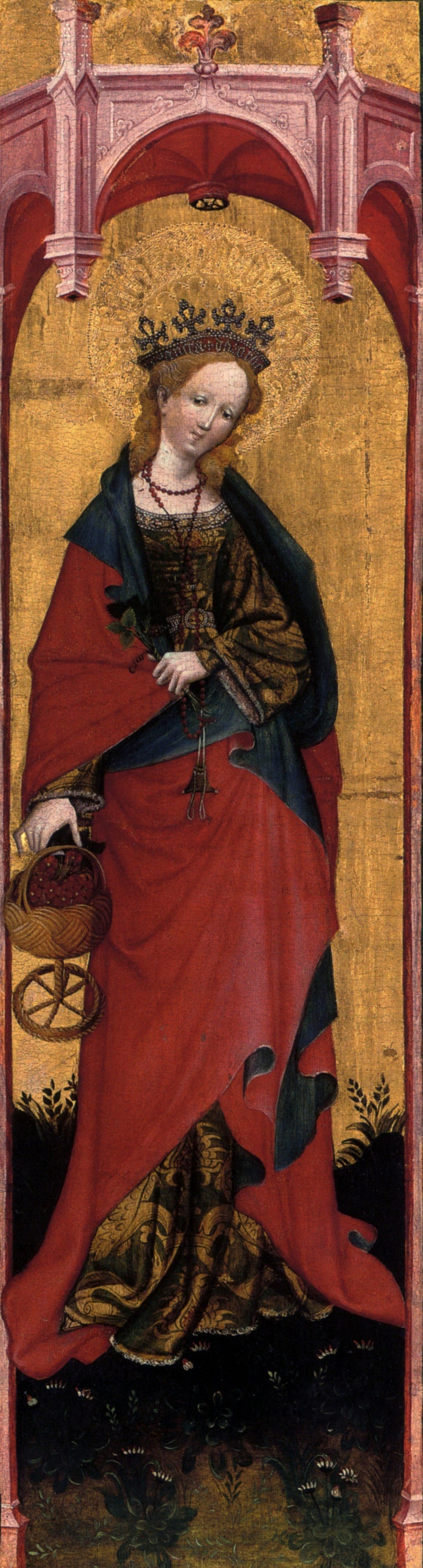Sainte Dorothée fra Sainte-Walburge-kirken i Soest, del av et tabernakel - Conrad von Soest