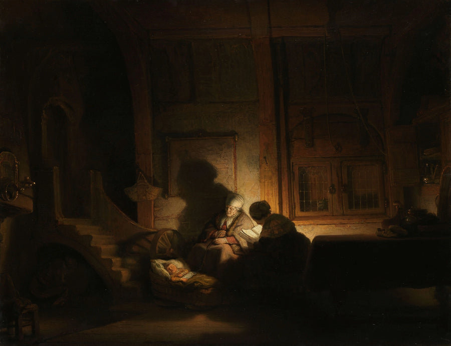 Den hellige familien om natten - Rembrandt