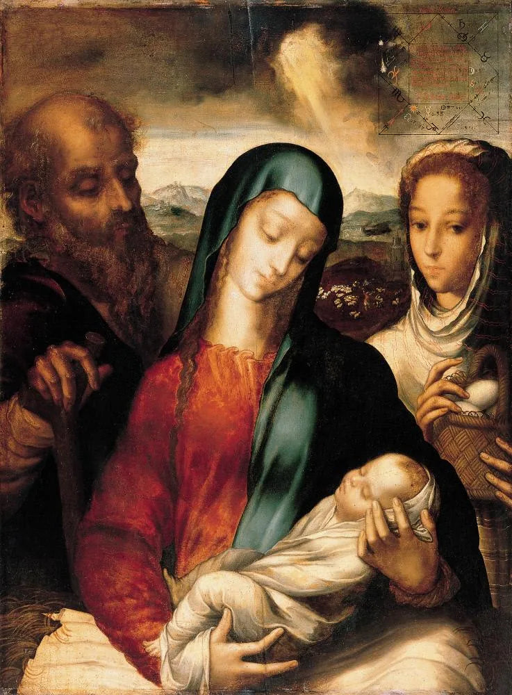 Den hellige familie - Luis de Morales