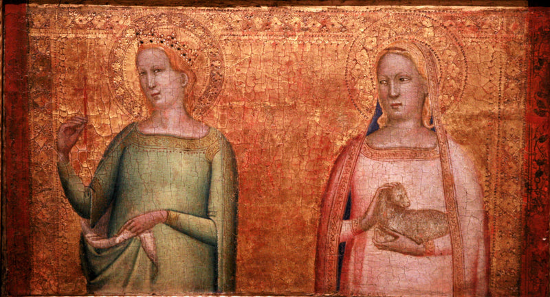 Sainte Marguerite og Sainte Agnès - Bernardo Daddi