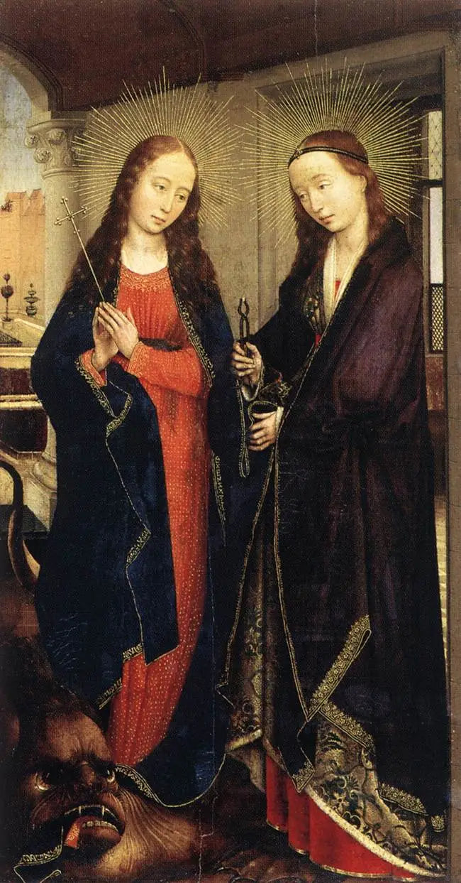 Sainte Marguerite og Sainte Apollonie - Rogier van der Weyden
