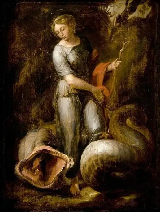 Sainte Marguerite og dragen - David Teniers den Yngre

Source:
Sainte Marguerite et le Dragon - David Teniers le Jeune