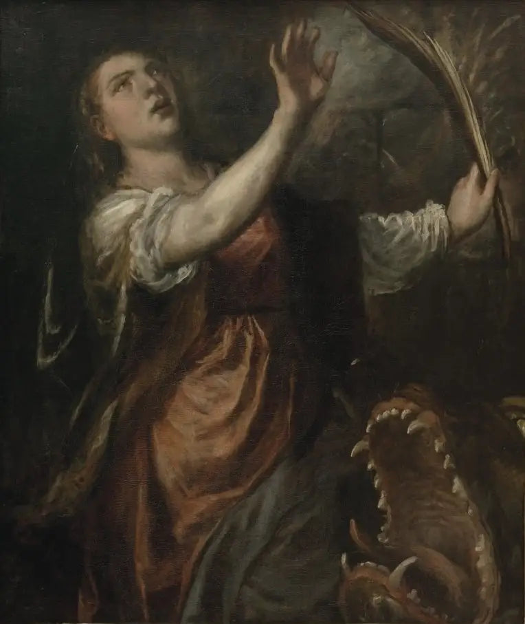 Sainte Marguerite og Dragen - Titian