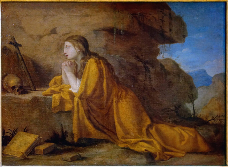 Sankta Maria Magdalena i bønn - Eustache Le Sueur