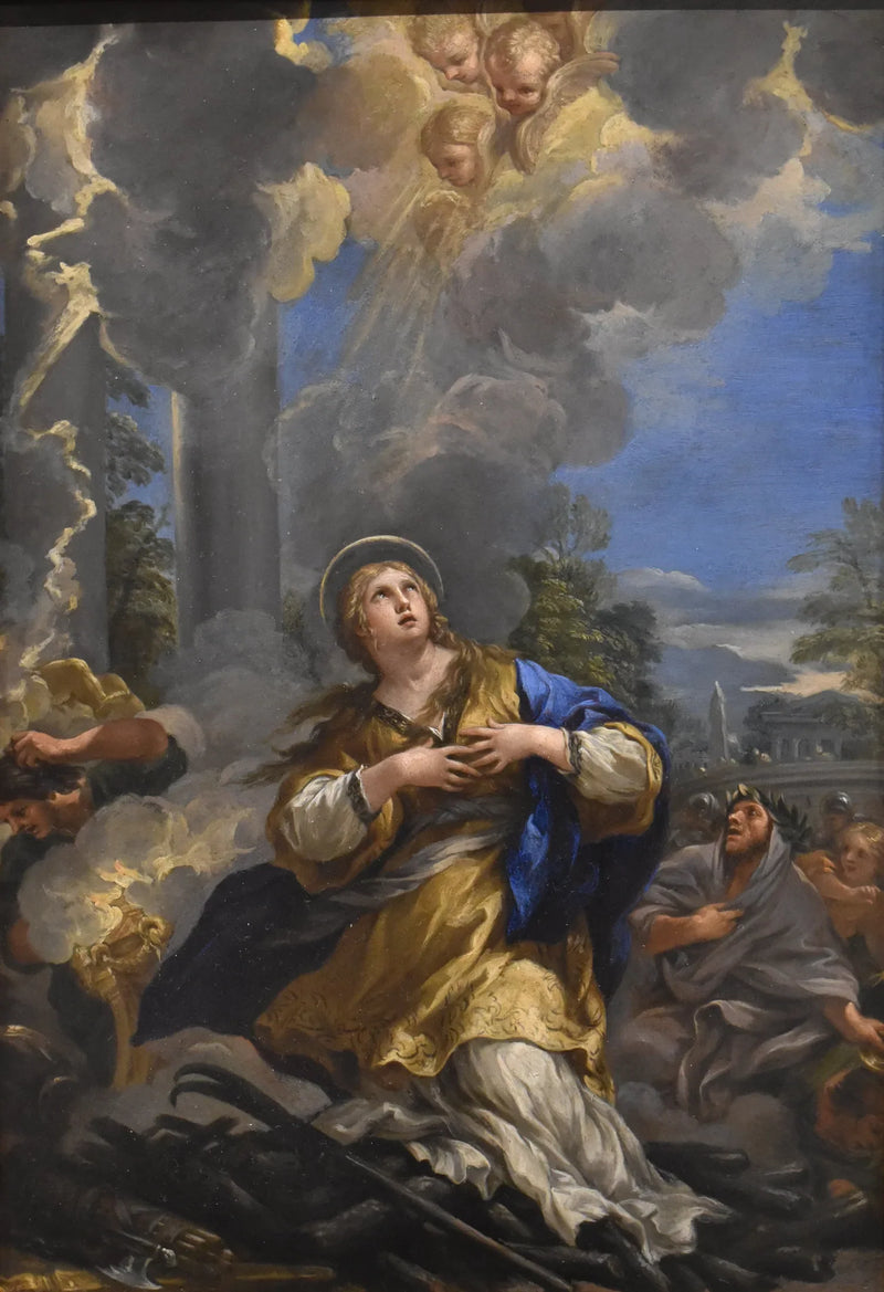 Sainte Martine som nekter å tilbe avguder - Pietro da Cortona