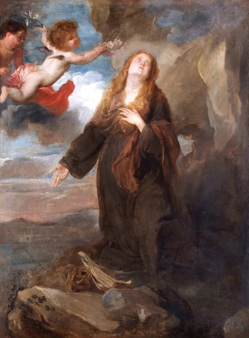 Sainte Rosalie kronet med roser av to engler - Antoine van Dyck

Source:
Sainte Rosalie couronnée de roses par deux anges - Antoine van Dyck