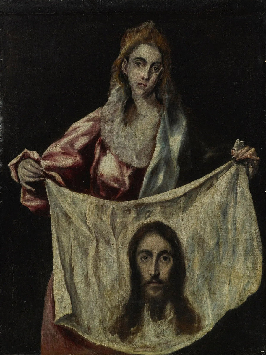 Sainte Véronique leietaker av et skjerf - El Greco