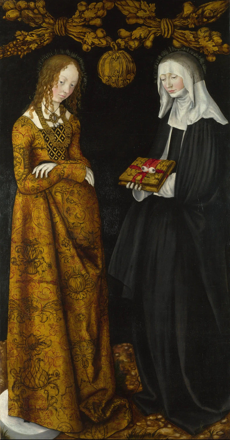 Saintes Christine og Ottilia - Lucas Cranach den eldre